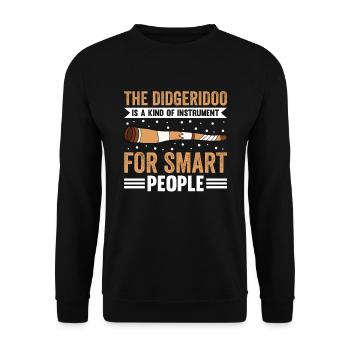 Didgeridoo Is An Instrument For Smart People - Unisex Sweatshirt - black - Front - Alina (178cm) & Michal (187cm)