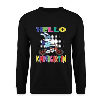 Cadeau de maternelle et de jardin d’enfants - Sweat-shirt Unisexe - noir - Devant - Alina (178cm) & Michal (187cm)