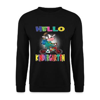 Cadeau de maternelle et de jardin d’enfants - Sweat-shirt Unisexe - noir - Devant - Alina (178cm) & Michal (187cm)