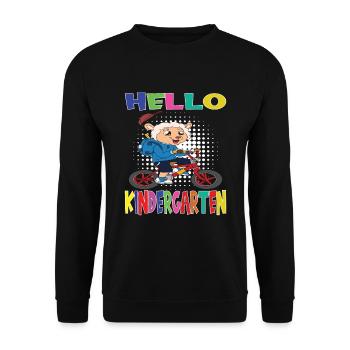 Cadeau de maternelle et de jardin d’enfants - Sweat-shirt Unisexe - noir - Devant - Alina (178cm) & Michal (187cm)
