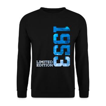 73RD BIRTHDAY LIMITED EDITION 1953 - Unisex Sweatshirt - black - Front - Alina (178cm) & Michal (187cm)