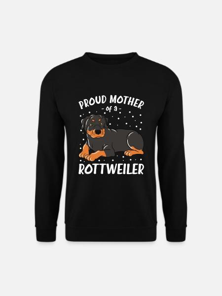 Fière mère d’un Rottweiler - Sweat-shirt Unisexe - noir