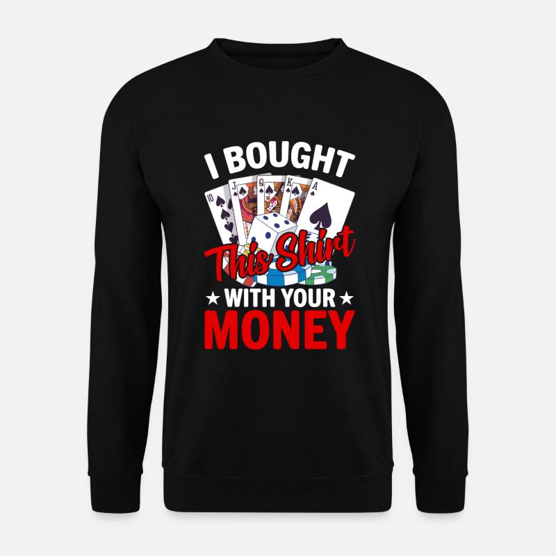Card Game Card Player Poker - Unisex Sweatshirt - black