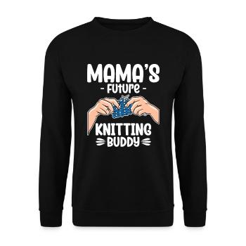 Le futur copain de tricot de maman - Sweat-shirt Unisexe - noir - Devant - Alina (178cm) & Michal (187cm)