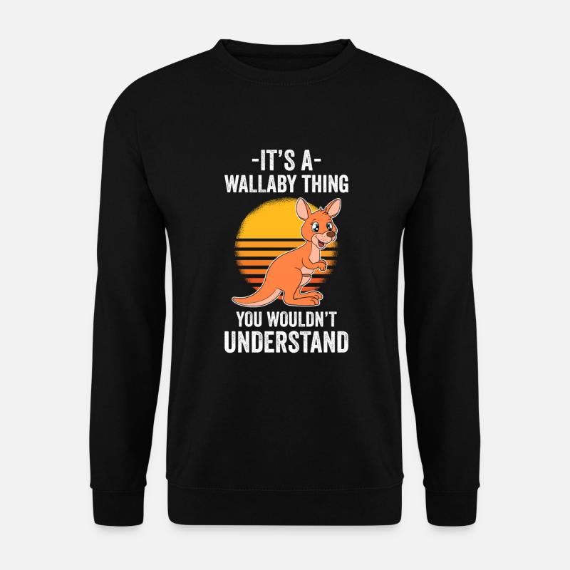 Wallaby Better Than Therapy - Unisex Sweatshirt - black