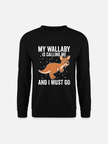 Wallaby Better Than Therapy - Unisex Sweatshirt - black