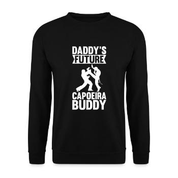 Daddy's Future Capoeira Buddy - Unisex Sweatshirt - black - Front - Alina (178cm) & Michal (187cm)