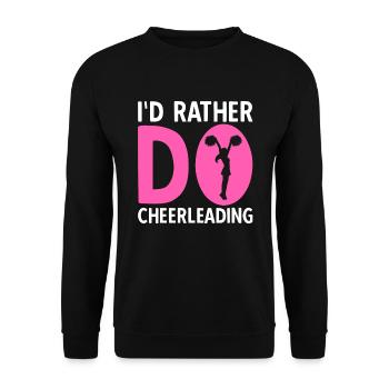 Je préfère faire du cheerleading - Sweat-shirt Unisexe - noir - Devant - Alina (178cm) & Michal (187cm)