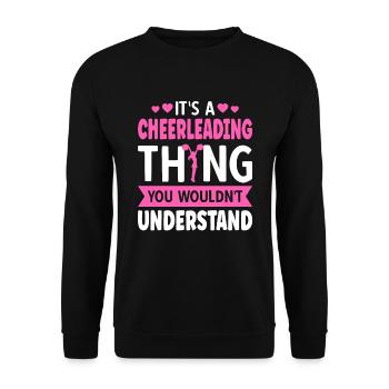 C’est une chose de cheerleading que vous ne comprendriez pas - Sweat-shirt Unisexe - noir - Devant - Alina (178cm) & Michal (187cm)