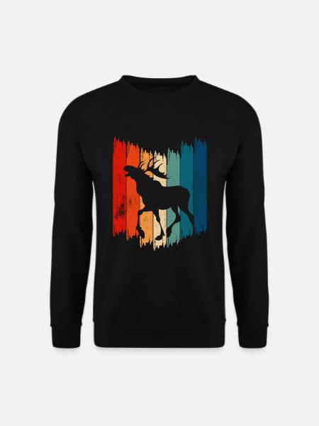 Rétro Moose Vintage Moose - Sweat-shirt Unisexe - noir