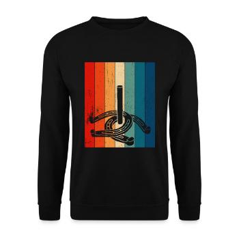 Horseshoe Pitching - Unisex Pullover - Schwarz - Vorne - Alina (178cm) & Michal (187cm)