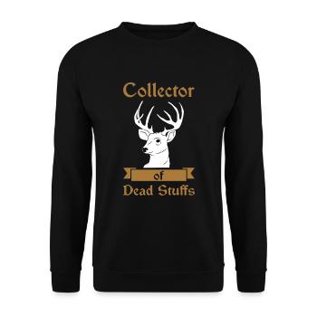 Taxidermiste collectionneur de cadavres - Sweat-shirt Unisexe - noir - Devant - Alina (178cm) & Michal (187cm)
