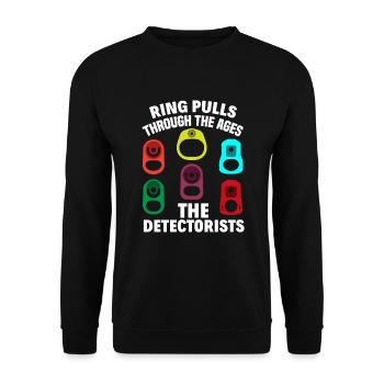 Détecteur de métaux à sondage amusant - Sweat-shirt Unisexe - noir - Devant - Alina (178cm) & Michal (187cm)