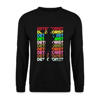 Détecteur de métaux à sondage amusant - Sweat-shirt Unisexe - noir - Devant - Alina (178cm) & Michal (187cm)