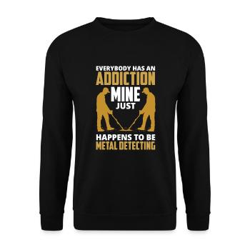 Détecteur de métaux à sondage amusant - Sweat-shirt Unisexe - noir - Devant - Alina (178cm) & Michal (187cm)
