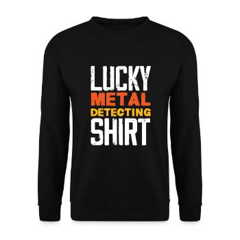 Détecteur de métaux à sondage amusant - Sweat-shirt Unisexe - noir - Devant - Alina (178cm) & Michal (187cm)