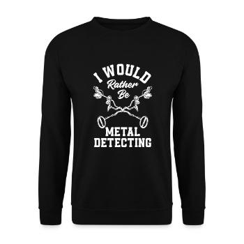 Détecteur de métaux à sondage amusant - Sweat-shirt Unisexe - noir - Devant - Alina (178cm) & Michal (187cm)