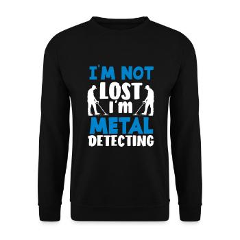 Détecteur de métaux à sondage amusant - Sweat-shirt Unisexe - noir - Devant - Alina (178cm) & Michal (187cm)