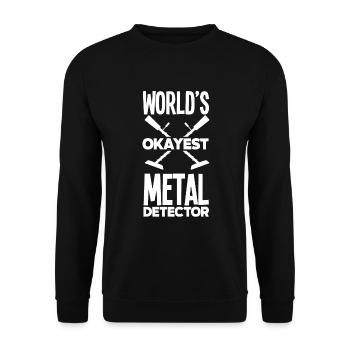 Détecteur de métaux à sondage amusant - Sweat-shirt Unisexe - noir - Devant - Alina (178cm) & Michal (187cm)