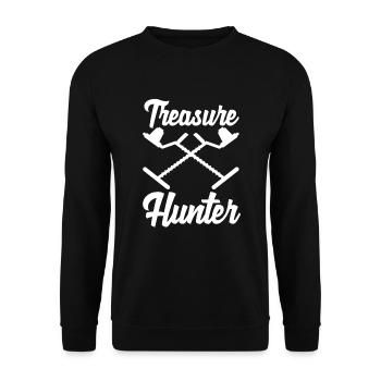 Détecteur de métaux à sondage amusant - Sweat-shirt Unisexe - noir - Devant - Alina (178cm) & Michal (187cm)