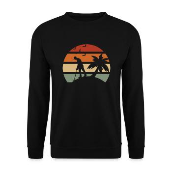 Détecteur de métaux à sondage amusant - Sweat-shirt Unisexe - noir - Devant - Alina (178cm) & Michal (187cm)