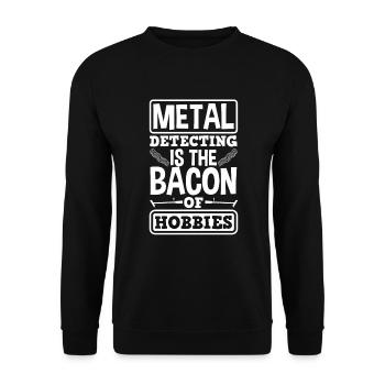 Détecteur de métaux à sondage amusant - Sweat-shirt Unisexe - noir - Devant - Alina (178cm) & Michal (187cm)