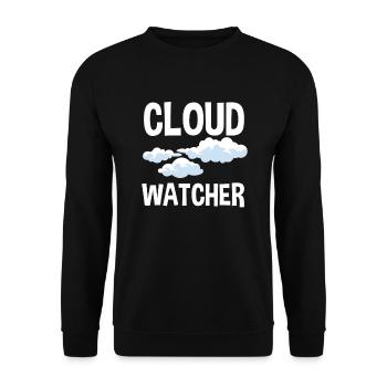 Meteorologe Meteorologie Sturmjäger Geschenk - Unisex Pullover - Schwarz - Vorne - Alina (178cm) & Michal (187cm)