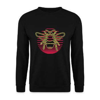 Bee for beekeepers and beekeepers - Unisex Sweatshirt - black - Front - Alina (178cm) & Michal (187cm)