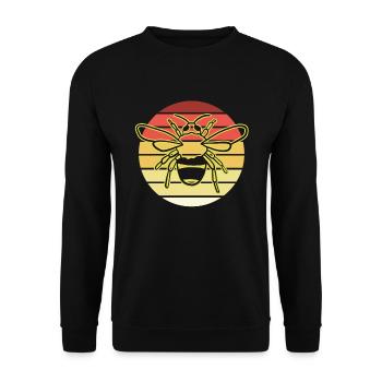 Bee for beekeepers and beekeepers - Unisex Sweatshirt - black - Front - Alina (178cm) & Michal (187cm)