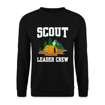Équipage de chef scout - Sweat-shirt Unisexe - noir - Devant - Alina (178cm) & Michal (187cm)