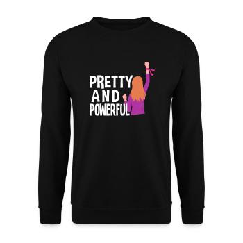 Feminismus Feministin - Unisex Pullover - Schwarz - Vorne - Alina (178cm) & Michal (187cm)