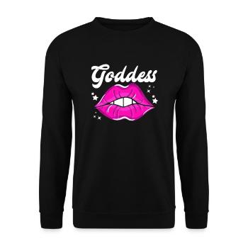 Feminismus Feministin - Unisex Pullover - Schwarz - Vorne - Alina (178cm) & Michal (187cm)