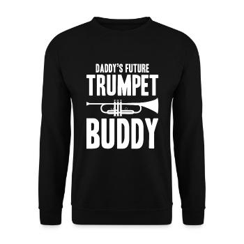 Le futur copain trompette de papa - Sweat-shirt Unisexe - noir - Devant - Alina (178cm) & Michal (187cm)