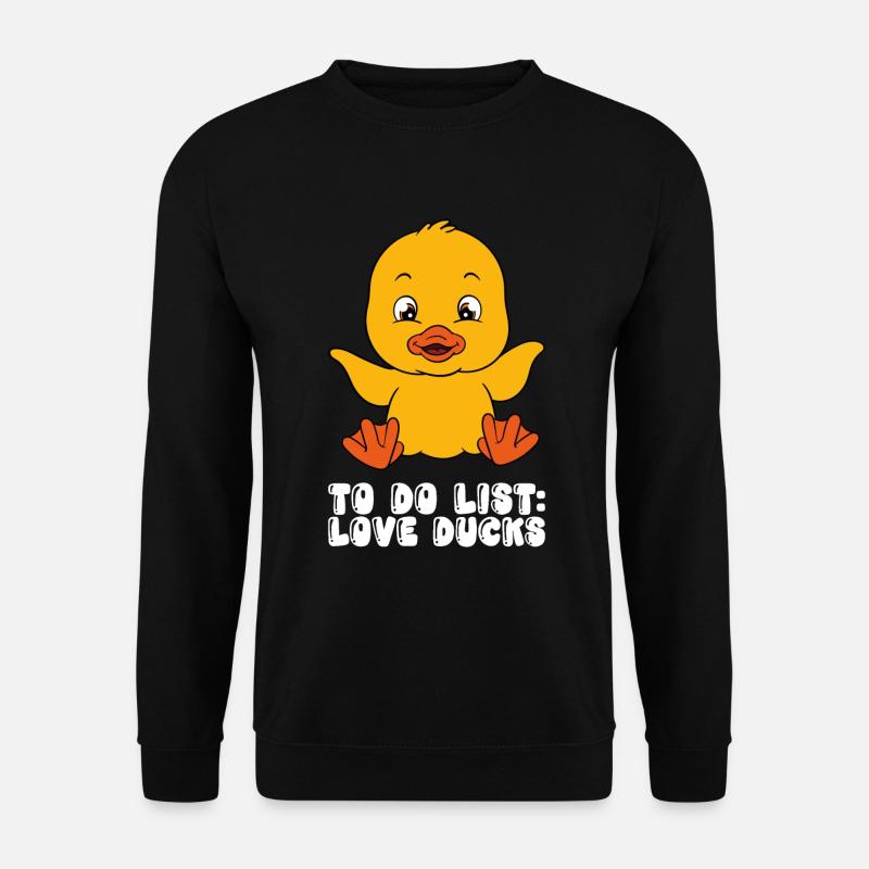 Drôles de canards Canard mignon - Sweat-shirt Unisexe - noir