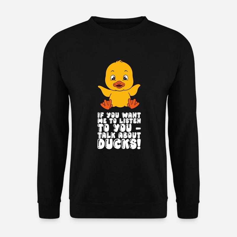 Drôles de canards Canard mignon - Sweat-shirt Unisexe - noir