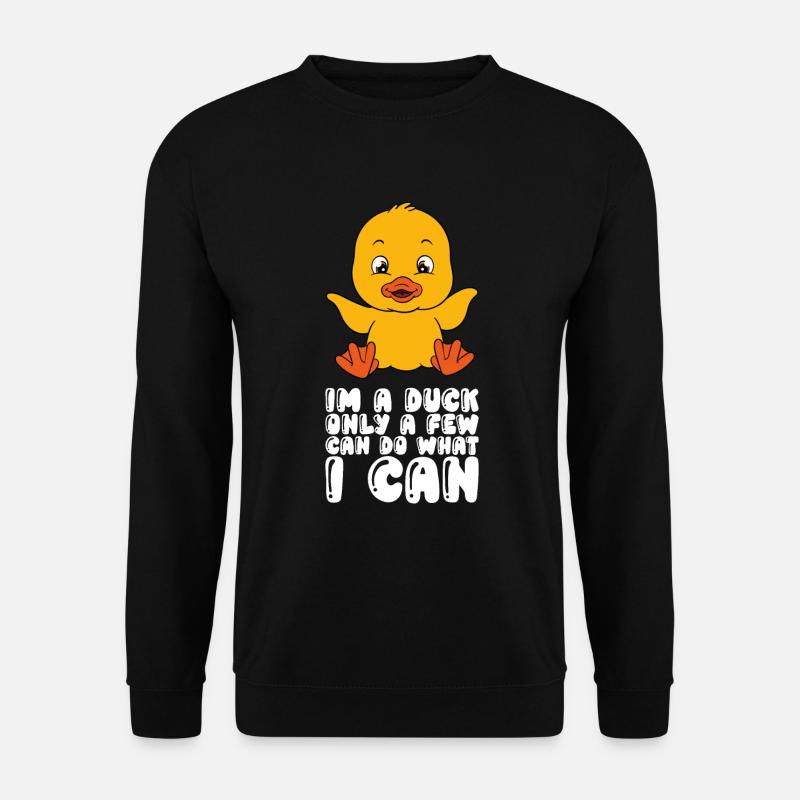 Drôles de canards Canard mignon - Sweat-shirt Unisexe - noir