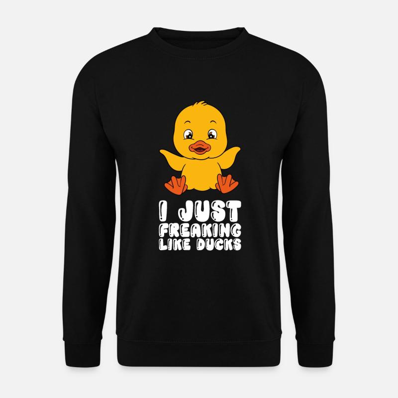 Drôles de canards Canard mignon - Sweat-shirt Unisexe - noir