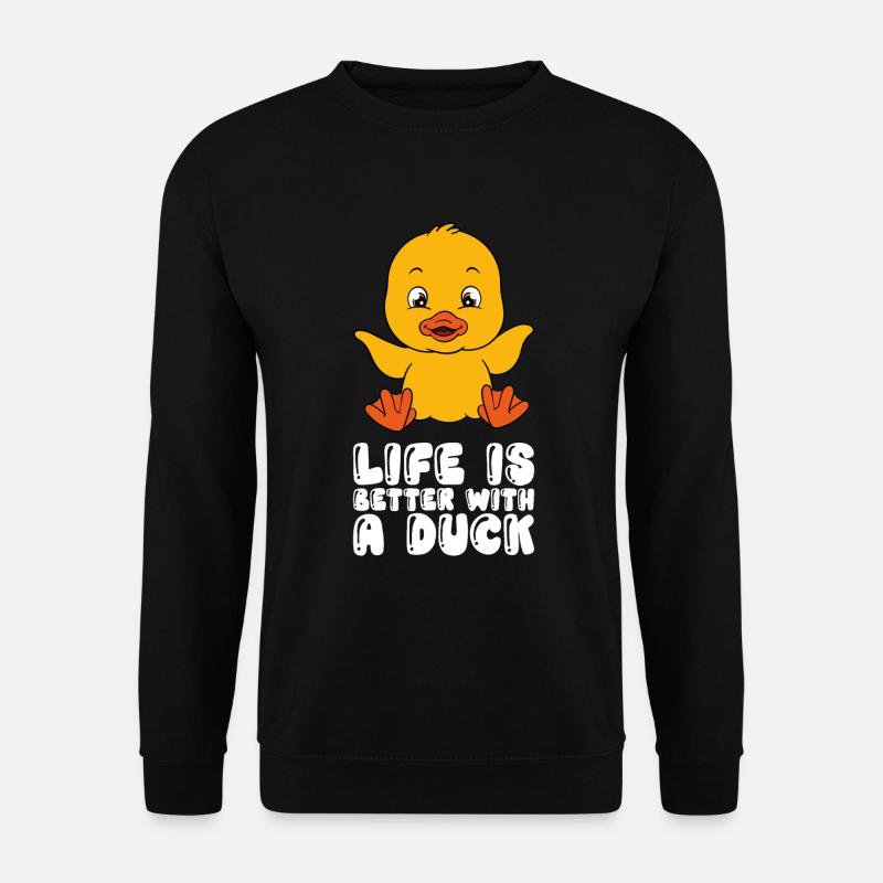 Drôles de canards Canard mignon - Sweat-shirt Unisexe - noir