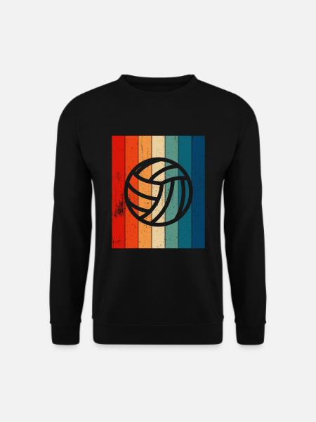 Retro Lines Water Polo - Unisex Sweatshirt - black
