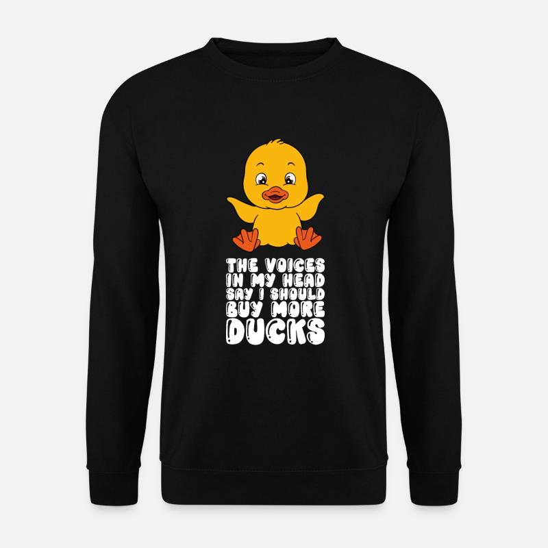 Funny duck Cute ducks - Unisex Sweatshirt - black