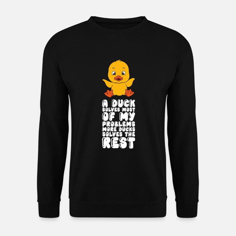 Funny duck Cute ducks - Unisex Sweatshirt - black