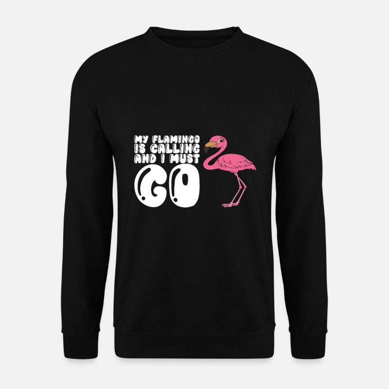 Lustiger Flamingo - Unisex Pullover - Schwarz