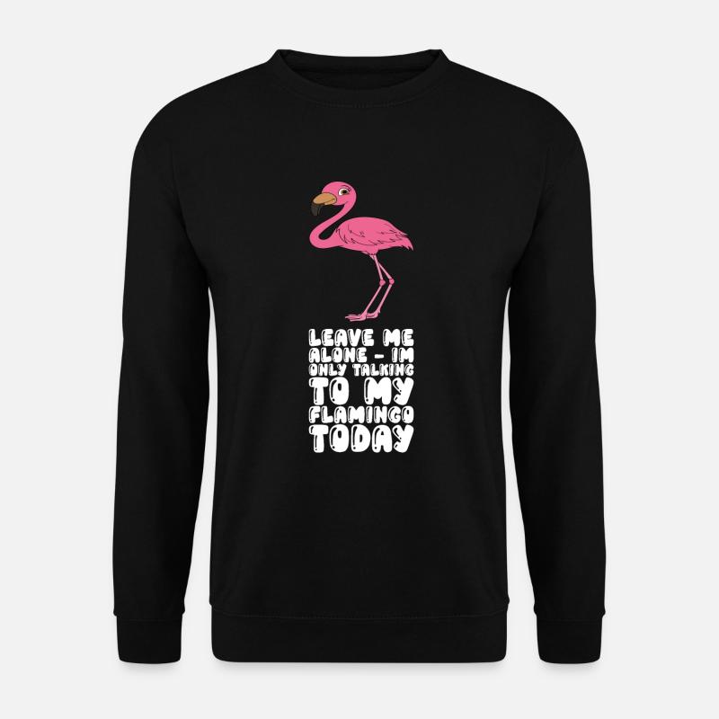 Lustiger Flamingo - Unisex Pullover - Schwarz