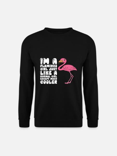 Funny flamingo - Unisex Sweatshirt - black