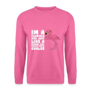 Drôle de flamant rose - Sweat-shirt Unisexe - rose - Devant