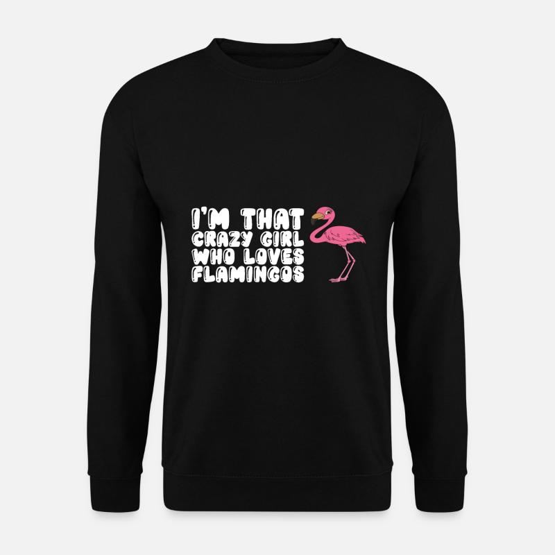 Lustiger Flamingo - Unisex Pullover - Schwarz
