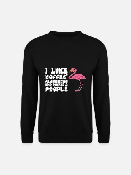Sjov flamingo - Unisex sweater - sort