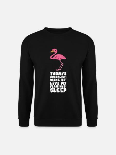 Funny flamingo - Unisex Sweatshirt - black