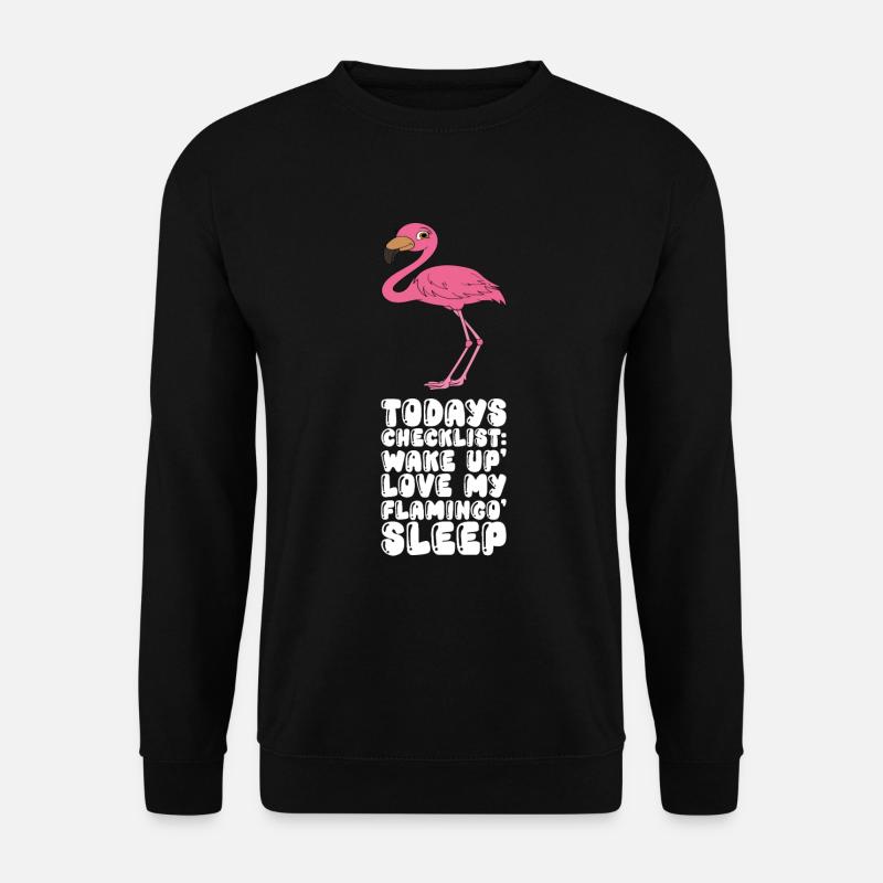 Lustiger Flamingo - Unisex Pullover - Schwarz