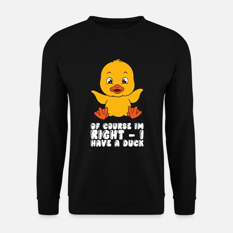 Funny duck Cute ducks - Unisex Sweatshirt - black